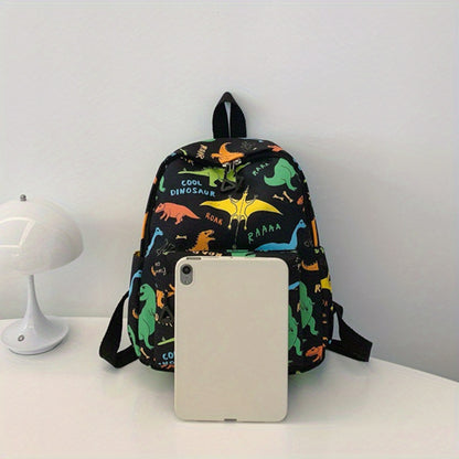 Women's school backpack with cartoon unicorns print, adjustable zipper, and high capacity.