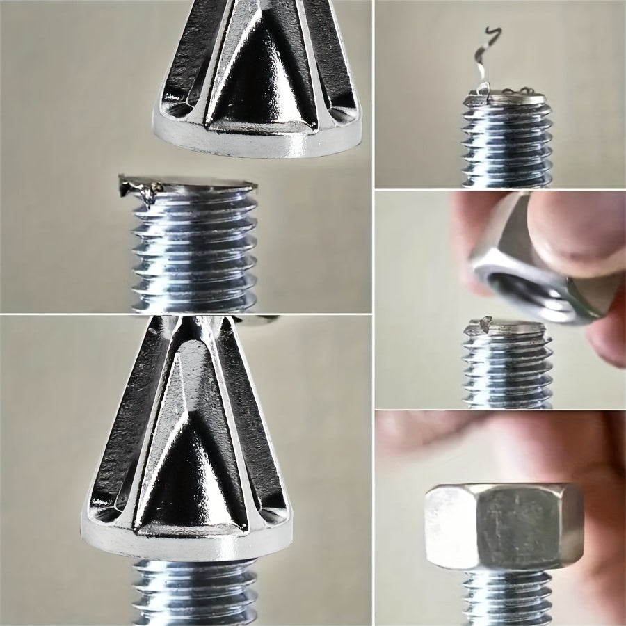 Chamfering tool for electric drills, ideal for metal deburring and angle trimming