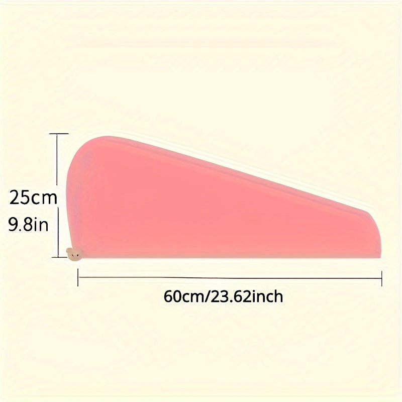 Мягкое, быстро сохнущее полотенце для волос для женщин - абсорбирующая полиэстеровая шапочка для душа для современных ванных комнат.