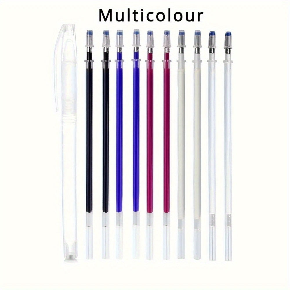 11-piece set of hot-erase magic markers for DIY hand-sewing marking lines.