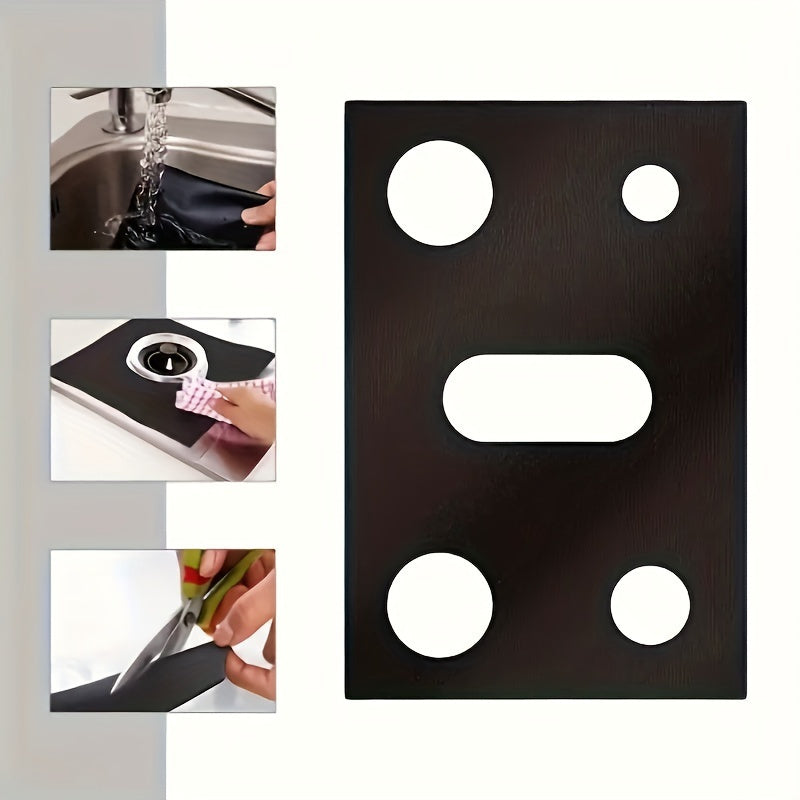 Protect your gas stove burner with this durable and reusable non-stick cover. Featuring circular cutouts for ventilation, this kitchen gadget is washable and perfect for home cooking on ovens or grills.