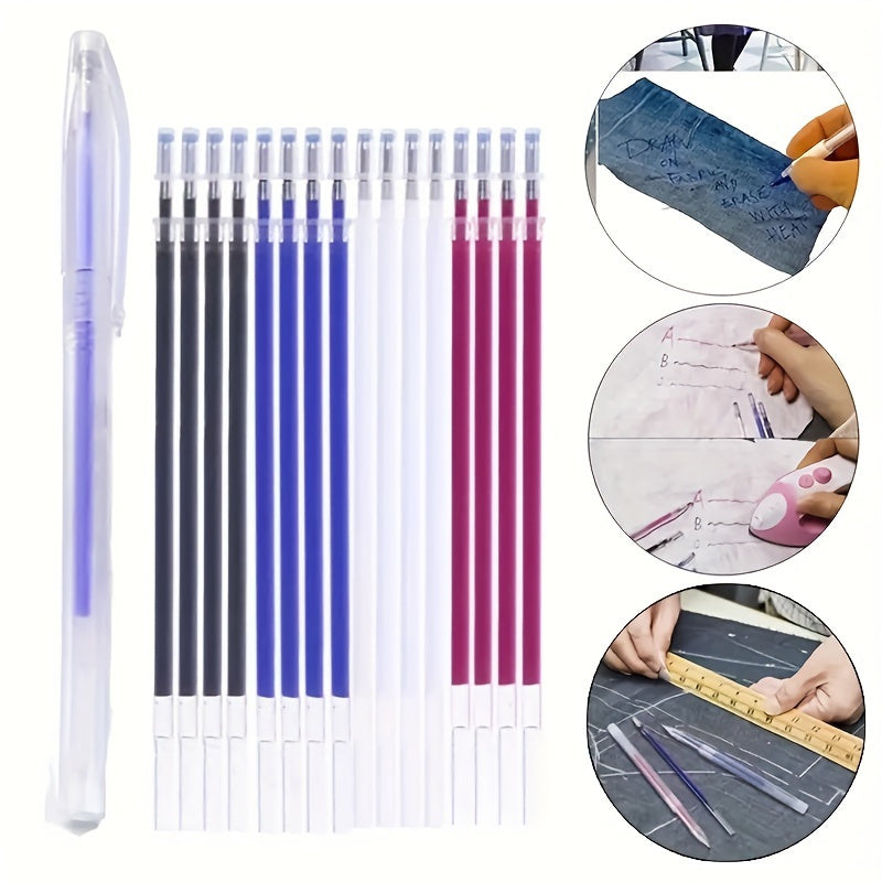 11-piece set of hot-erase magic markers for DIY hand-sewing marking lines.