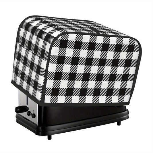 Buffalo Plaid Quilted 2-Slice Toaster Dust Cover - Keep Your Toaster Clean and Protected without Electricity - Perfect kitchen accessory for Fingerprint Protection - 1 Piece