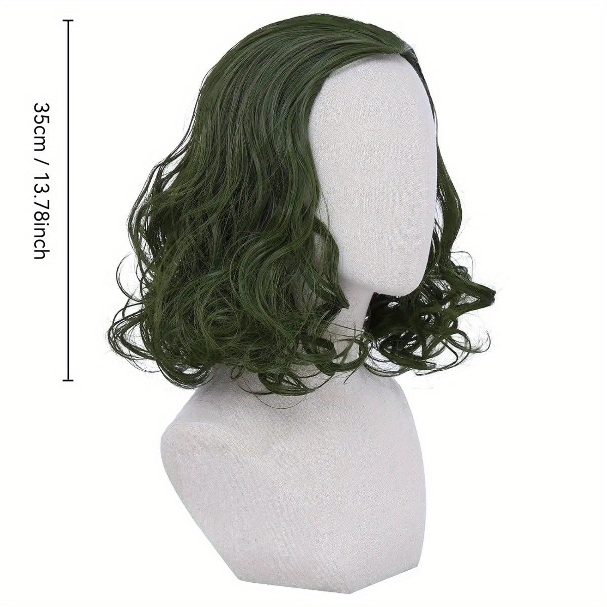 Get the ultimate cool and handsome look with our Men's Wavy Green Wig! Made with high-quality polyester synthetic fiber, this versatile wig is perfect for clown cosplay, Halloween parties, anime dress-up, and more. Stand out at any event with this