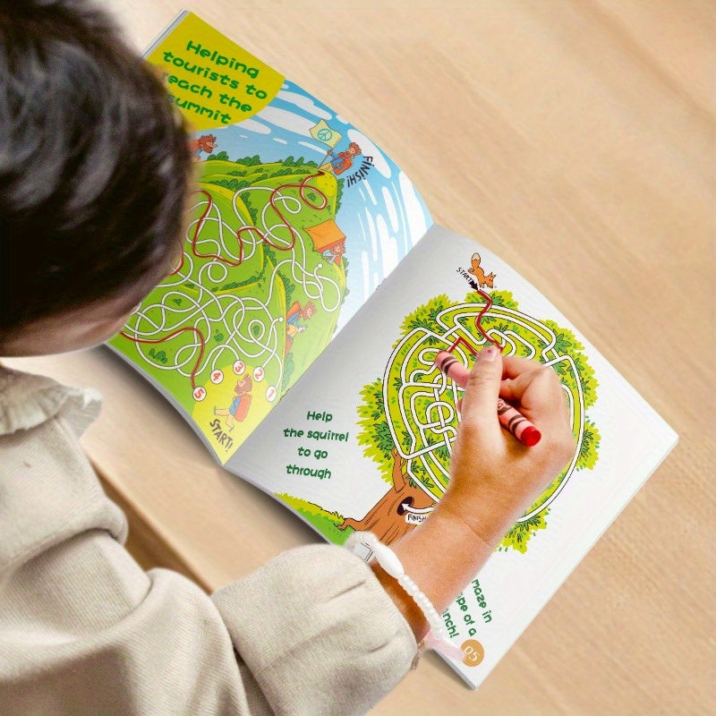 Tiny Explorers Maze Adventure Book for Kids, Engaging Cognitive Activities, English Edition by ZHIDIAN INTERNATIONAL, Ages 5+, Release Date 2024-05-01.