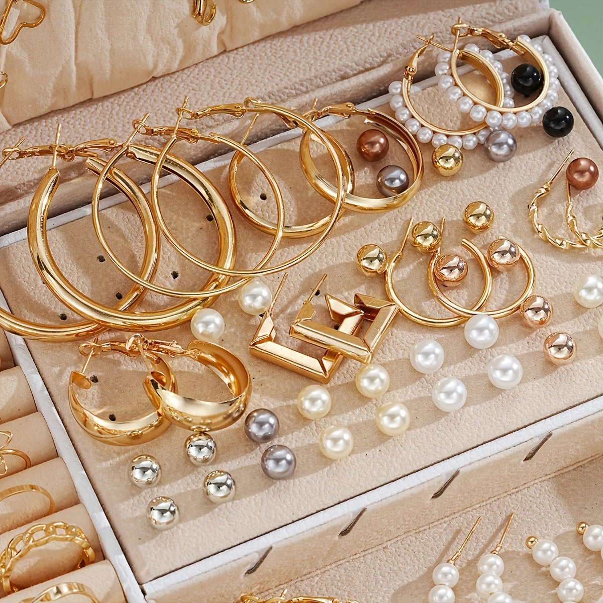 86-piece trendy jewelry set for women and girls, perfect for daily wear or as a popular gift, without a box.