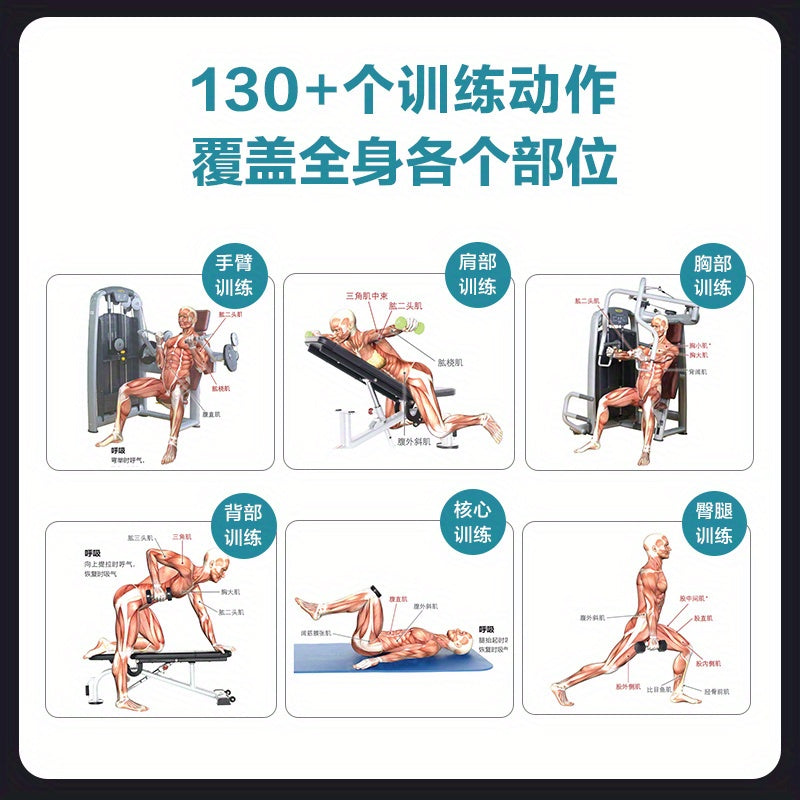 Chinese version of Power Training Color Atlas: Super Value Pocket Edition contains 130+ training actions that cover all major muscle groups.