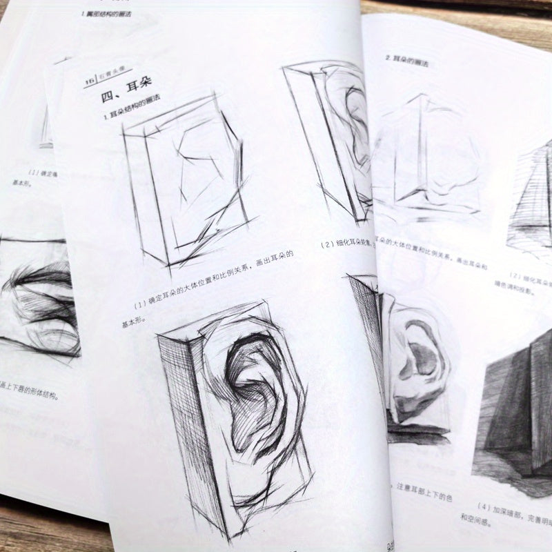 Tutorial on basic sketching with gypsum head in Chinese.