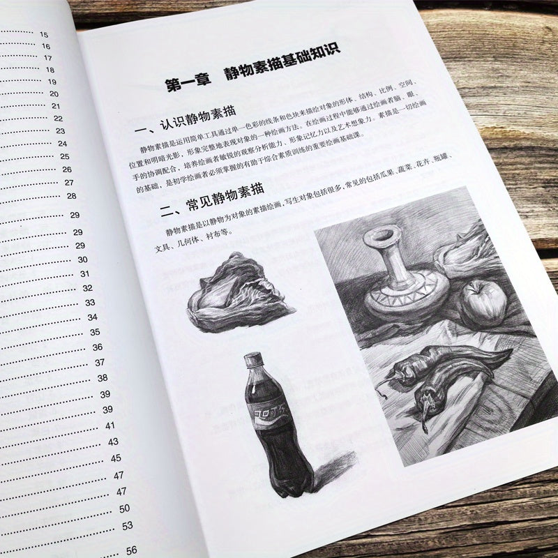 Simple guide for still life sketching in Chinese