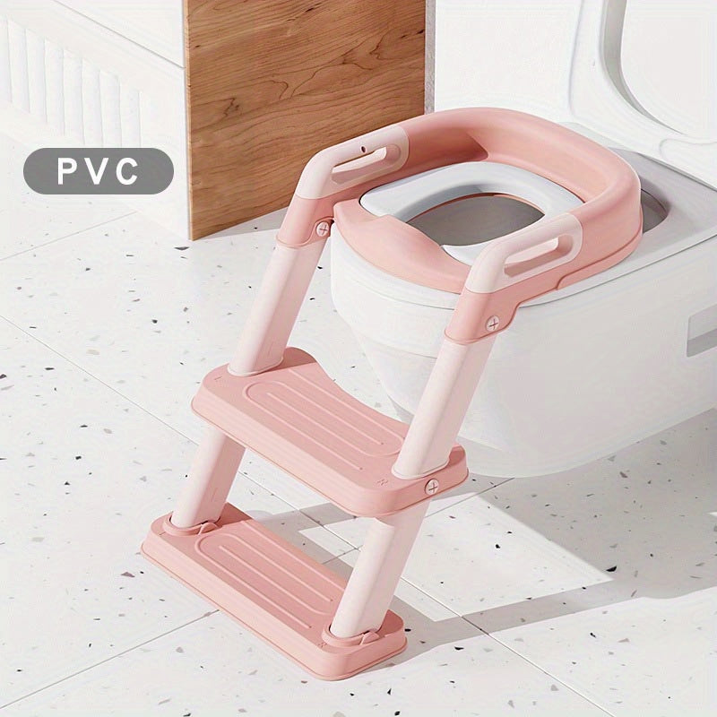 Children's Potty Training Toilet Seat with Step Stool - Convenient, Secure, and Comfortable for Little Ones