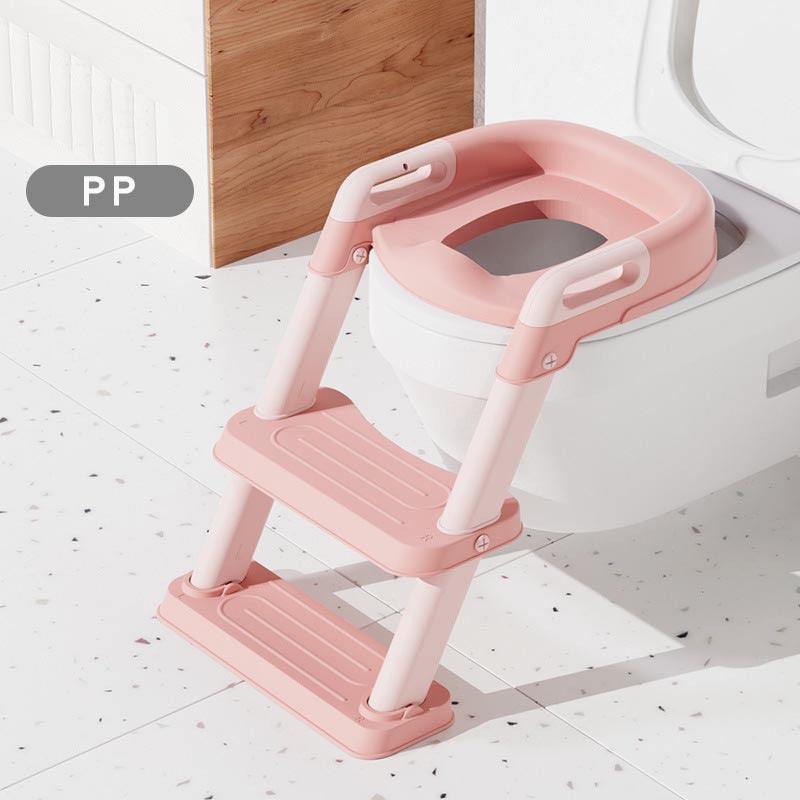 Children's Potty Training Toilet Seat with Step Stool - Convenient, Secure, and Comfortable for Little Ones