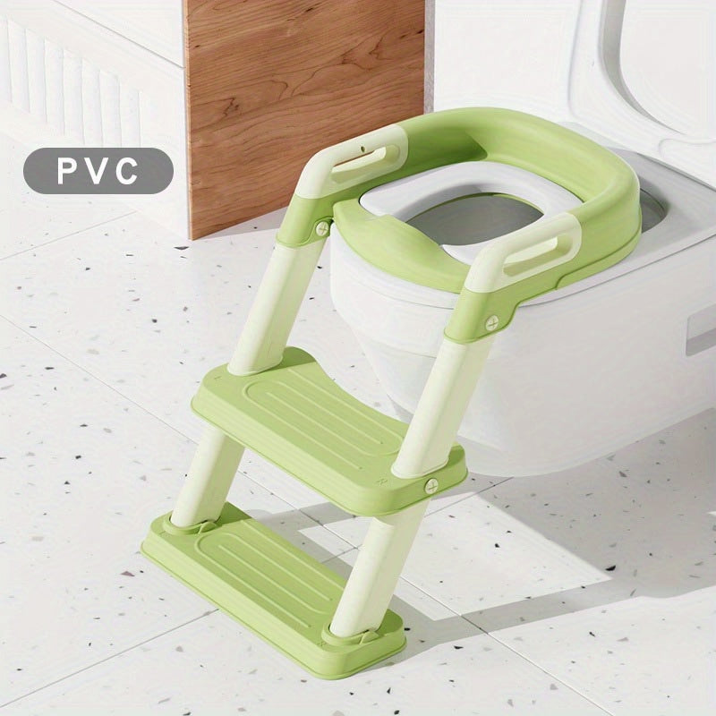 Children's Potty Training Toilet Seat with Step Stool - Convenient, Secure, and Comfortable for Little Ones