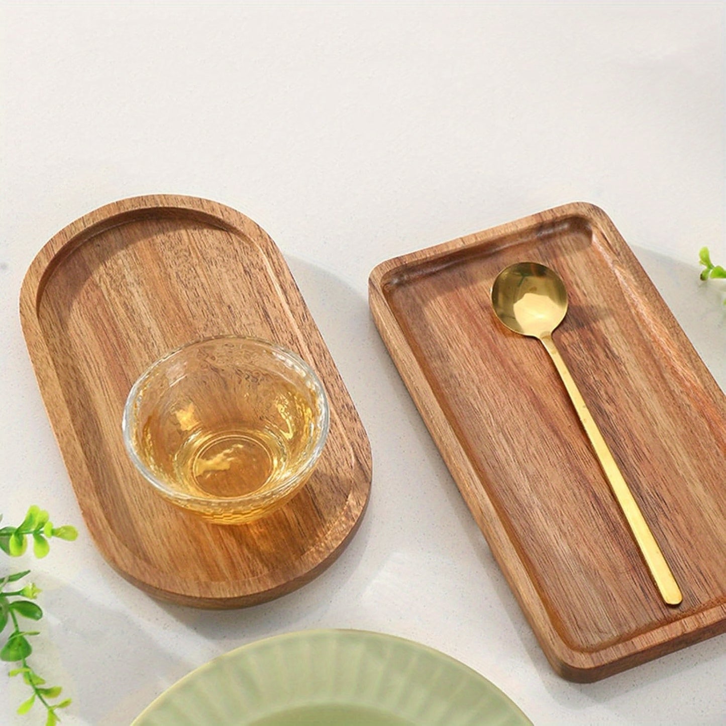 Wooden multipurpose tray for snacks, breakfast, dining, and home decor. Non-food contact safe with a natural wood design and grain.