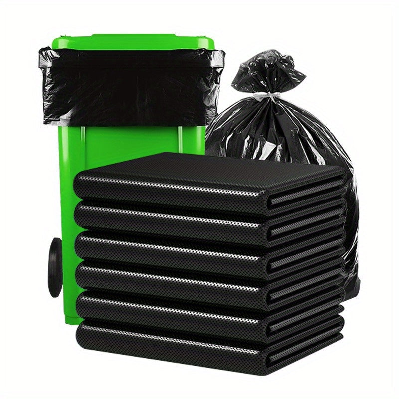 100 large-capacity trash bags for industrial waste, lawn and leaves, and extra large outdoor contractor trash can liners. Perfect for commercial trash bags in outdoor large bins for garbage cans.