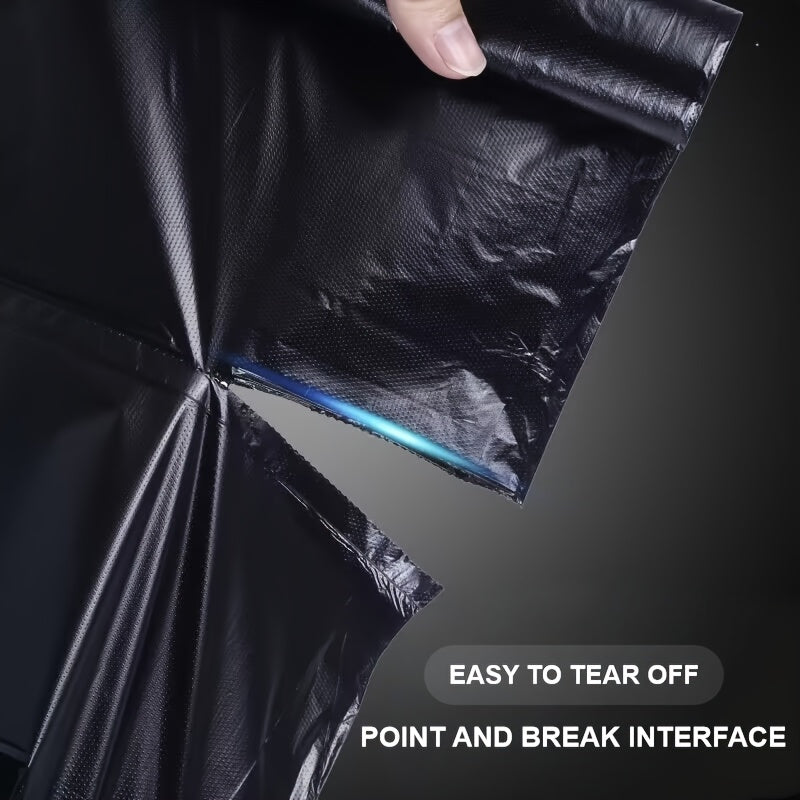 Small household disposable garbage bags, perfect for garbage collection and cleaning in multiple areas including living rooms, bedrooms, kitchens, bathrooms, and toilets. Comes in a set of 100 pieces spread across 5 rolls.