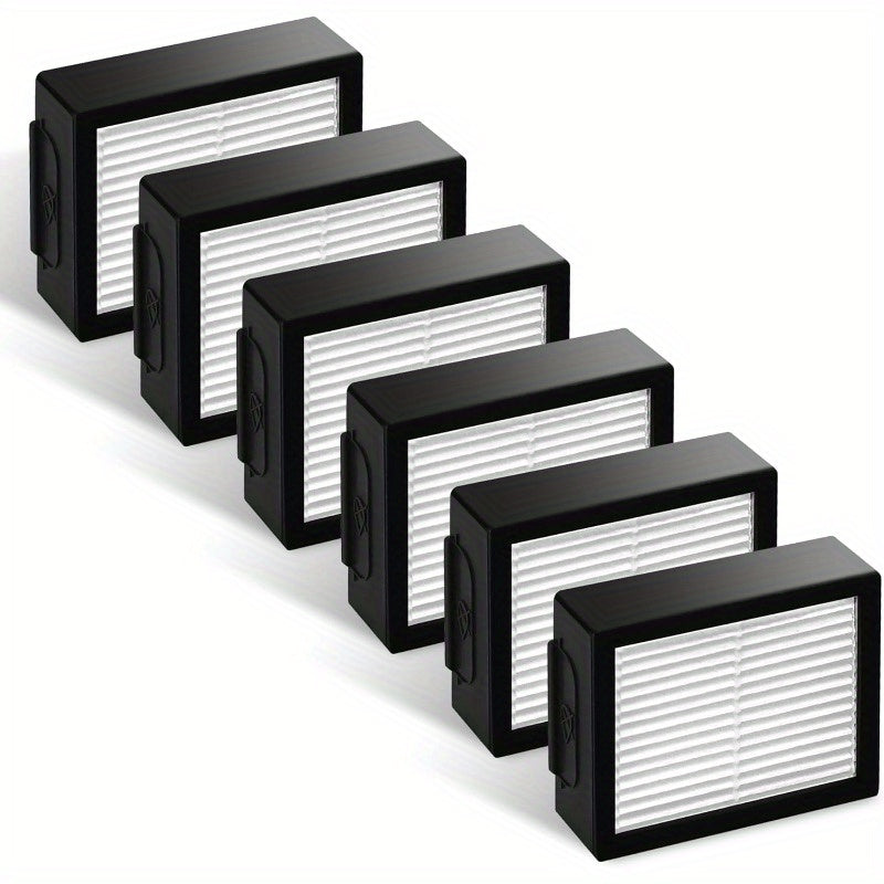 6 Pack of High Efficiency Filters for Irobot E, I, and J Series Vacuum Cleaners