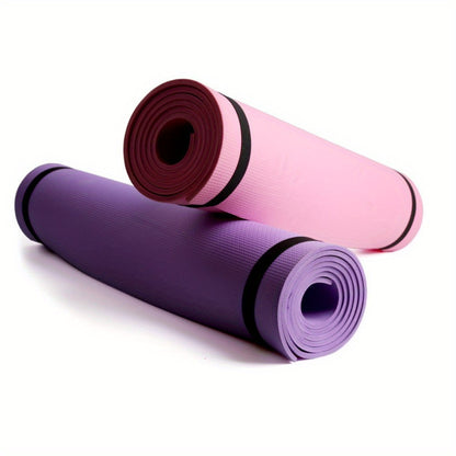 1 EVA yoga mat, 4mm thick, non-slip, moisture-proof, durable, and lightweight for home gym and yoga. Single pack, uncharged.