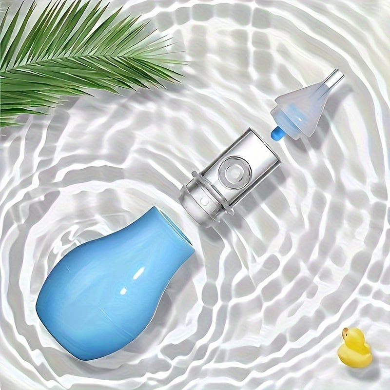 One Piece GentleCare Silicone Nasal Aspirator for Gentle Nose Cleaning, Pump Nose Cleaner Tool with Suction Bulb for Soothing and Effective Nose Cleaning.