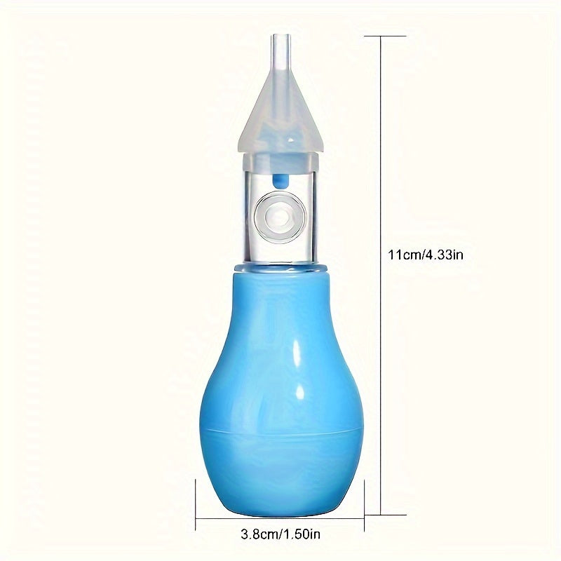 One Piece GentleCare Silicone Nasal Aspirator for Gentle Nose Cleaning, Pump Nose Cleaner Tool with Suction Bulb for Soothing and Effective Nose Cleaning.