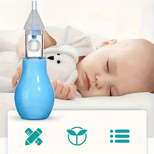 One Piece GentleCare Silicone Nasal Aspirator for Gentle Nose Cleaning, Pump Nose Cleaner Tool with Suction Bulb for Soothing and Effective Nose Cleaning.