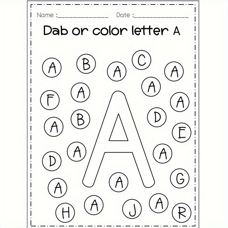 Explore the alphabet in our coloring adventure book.