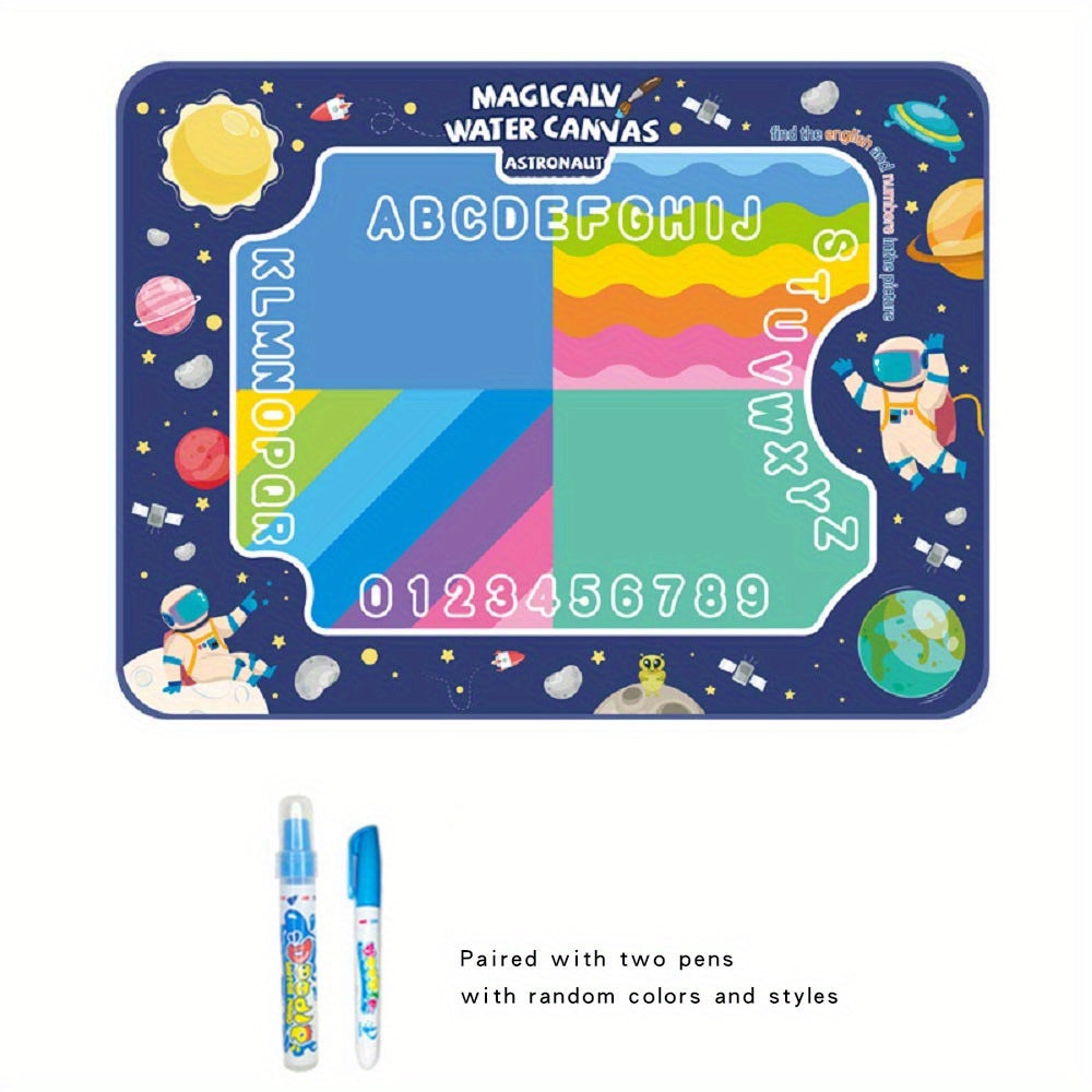 Reusable canvas mat for kids, portable art toy in mixed colors for fun drawing experience in winter and during Ramadan.