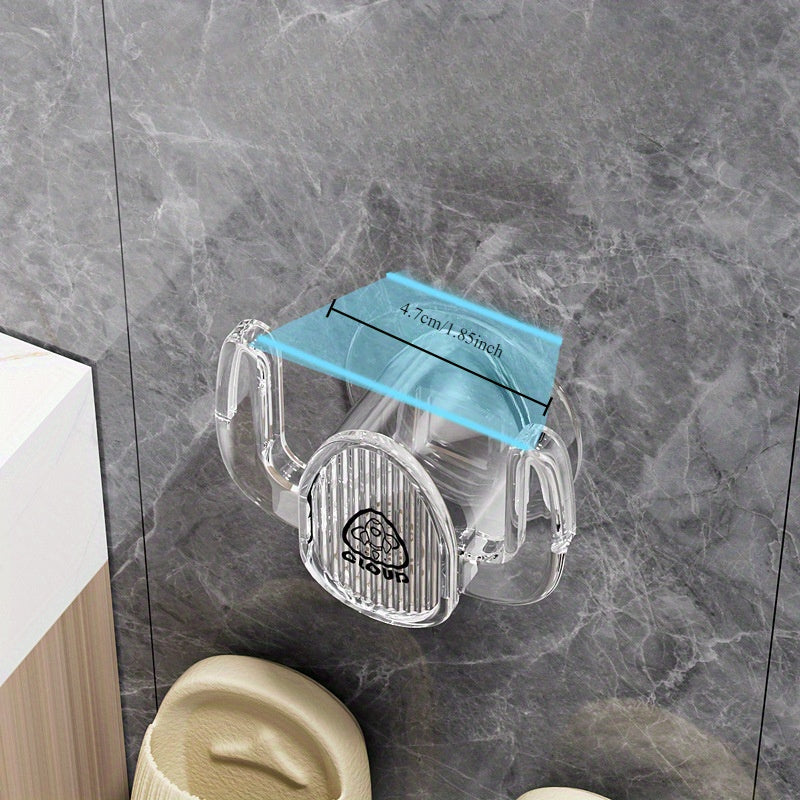 Wall-Mounted Slipper Rack: Easy to Install, No Drilling Required! Space-Saving Bathroom Shoe Organizer Made of Durable Plastic. Ideal for Storing Towels and Slippers, Keeping Floors Neat and Tidy.