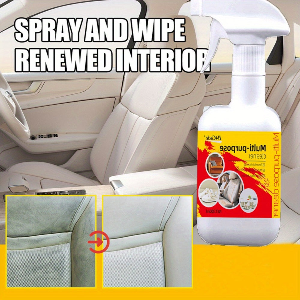 Multipurpose Foam Cleaner for Home and Car - Removes Stains from Fabric, Shoes, and Upholstery - Leaves No Residue, Infused with Lemon Acid, Available in 100ml and 300ml sizes