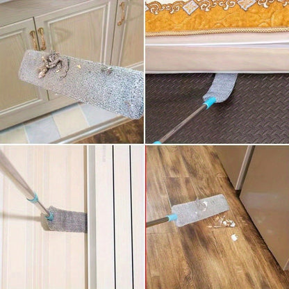 Sturdy Home Cleaning Tool with Retractable Crevice Brush - Versatile and Easy-to-Clean Bed Bottom Duster for Sofa, Furniture, and Floors