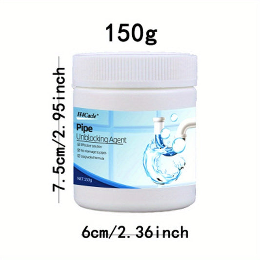 H4Cacle Drain Cleaner Powder offers a powerful solution for unclogging pipes, eliminating odors, and improving sewer and sink efficiency. This safe and effective cleaning agent is available in 150g and 350g options for use in kitchens and bathrooms.