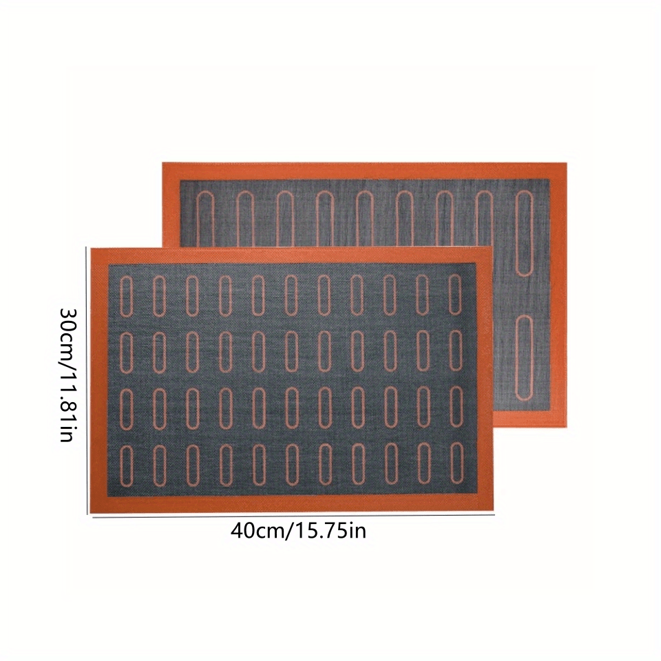 Силиконовый двусторонний коврик для выпечки - антипригарный перфорированный лист для теста, безопасный для продуктов, подкладка для выпечки в духовке, необходимый аксессуар для выпечки на кухне