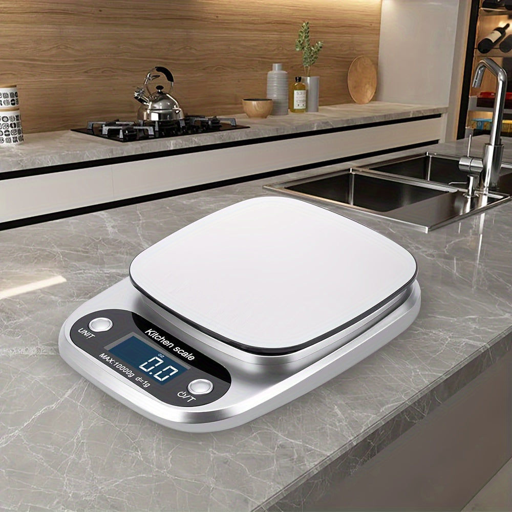 HOTU Precision Digital Kitchen Scale is an essential cooking and baking accessory with LCD display, auto shut-off feature, and multiple measurement units. Can weigh up to 5kg/10kg capacity