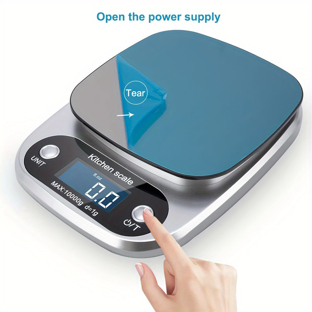 HOTU Precision Digital Kitchen Scale is an essential cooking and baking accessory with LCD display, auto shut-off feature, and multiple measurement units. Can weigh up to 5kg/10kg capacity