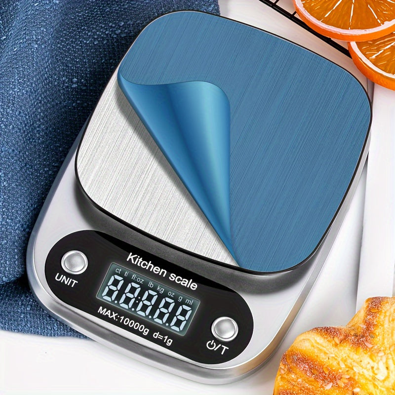 HOTU Precision Digital Kitchen Scale is an essential cooking and baking accessory with LCD display, auto shut-off feature, and multiple measurement units. Can weigh up to 5kg/10kg capacity