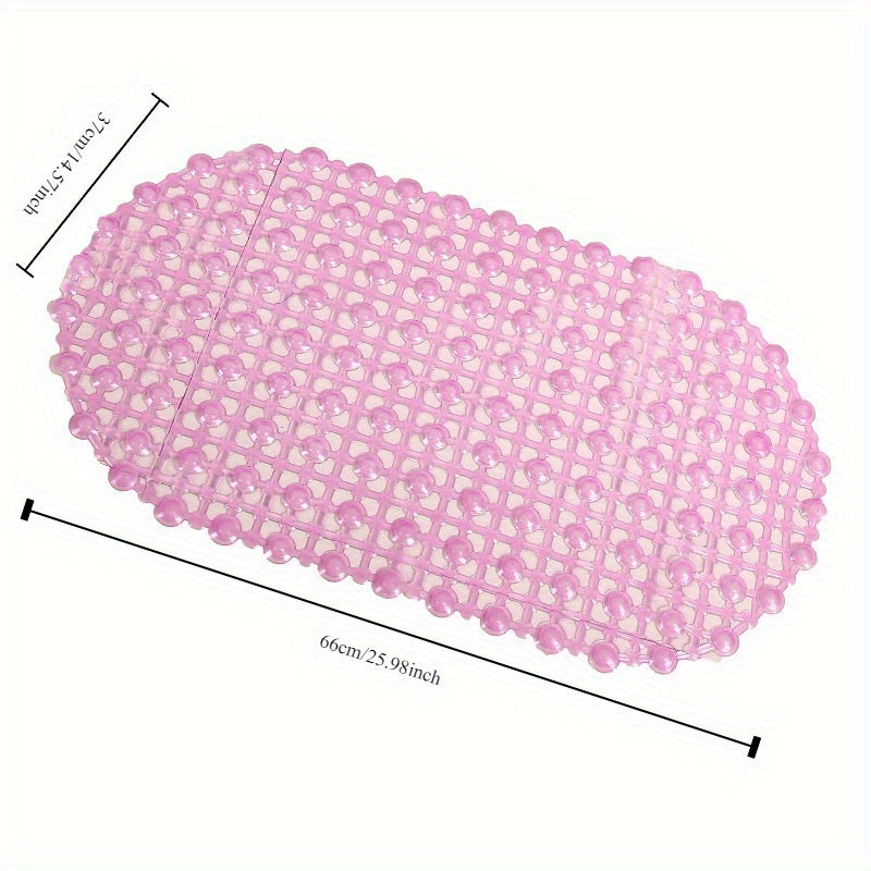 Водонепроницаемый душевой ковер для детей с присосками для предотвращения скольжения - в смеси розового и синего цветов