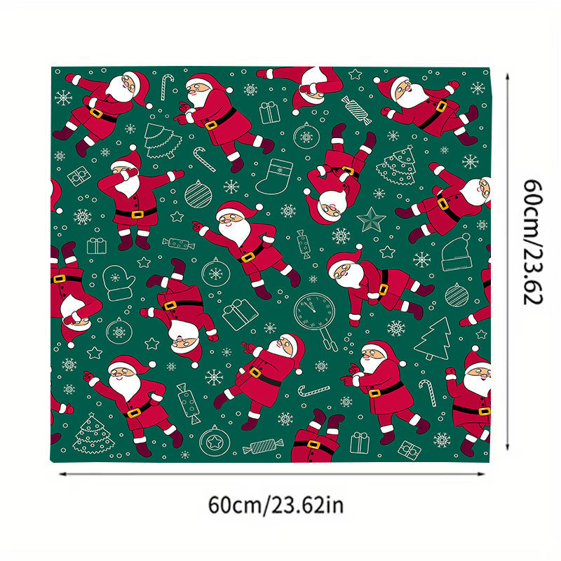 Get into the holiday spirit with our Festive Christmas Santa Pattern Laundry Machine Cover! Measuring 60cm x 23.62in, this cover is perfect for adding a touch of Christmas cheer to your home decor. Made of durable polyester fabric, it is not only festive