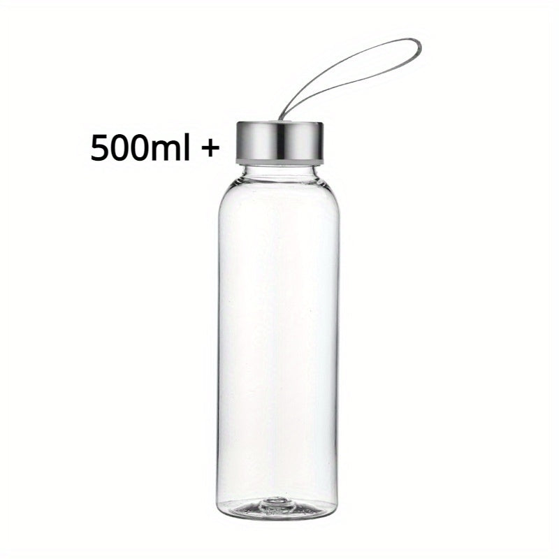 400-500ml Sleek Travel Water Bottle with Carrying Strap and Leak-proof Design