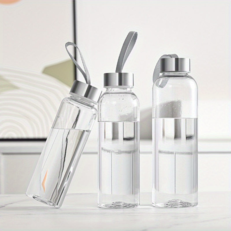 400-500ml Sleek Travel Water Bottle with Carrying Strap and Leak-proof Design