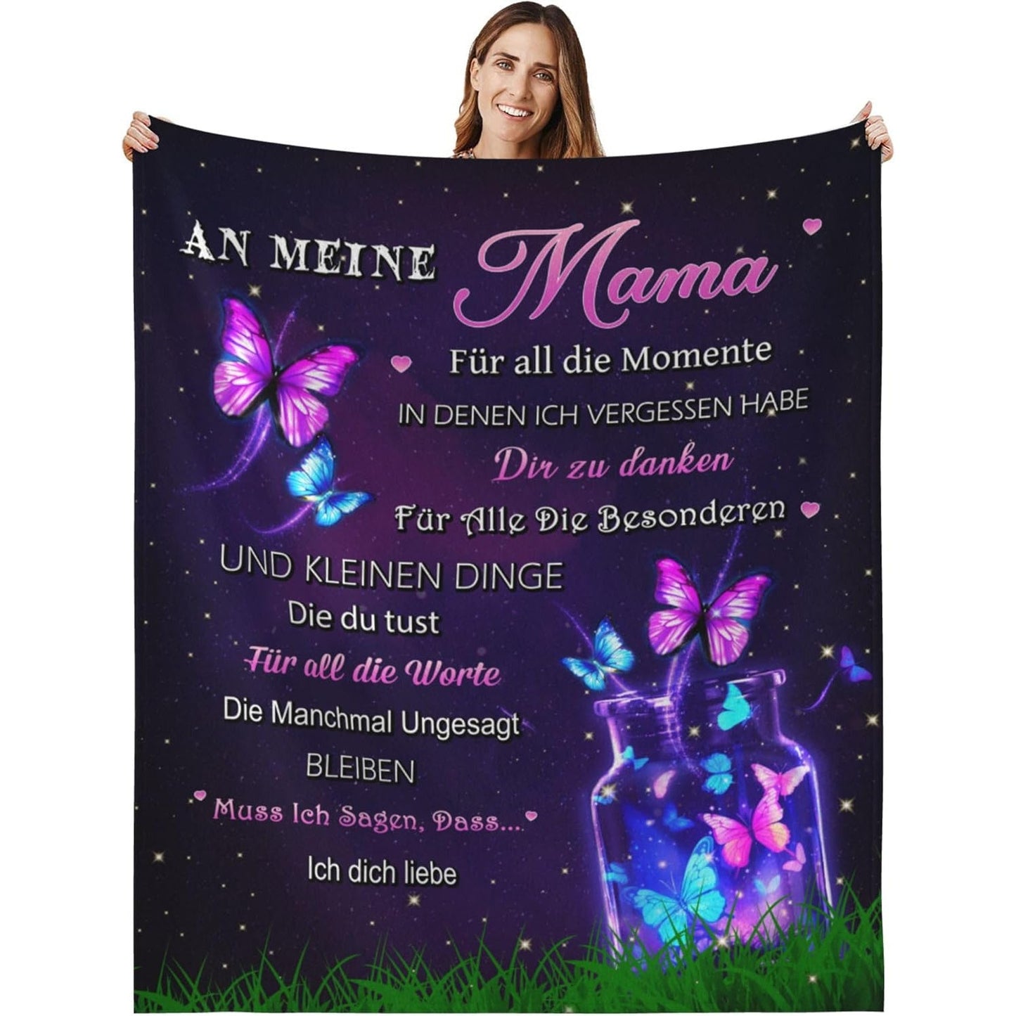 Soft Fleece Cozy Throw Blanket: Beautiful Digital Print, Ideal Gift for Mom on Any Occasion