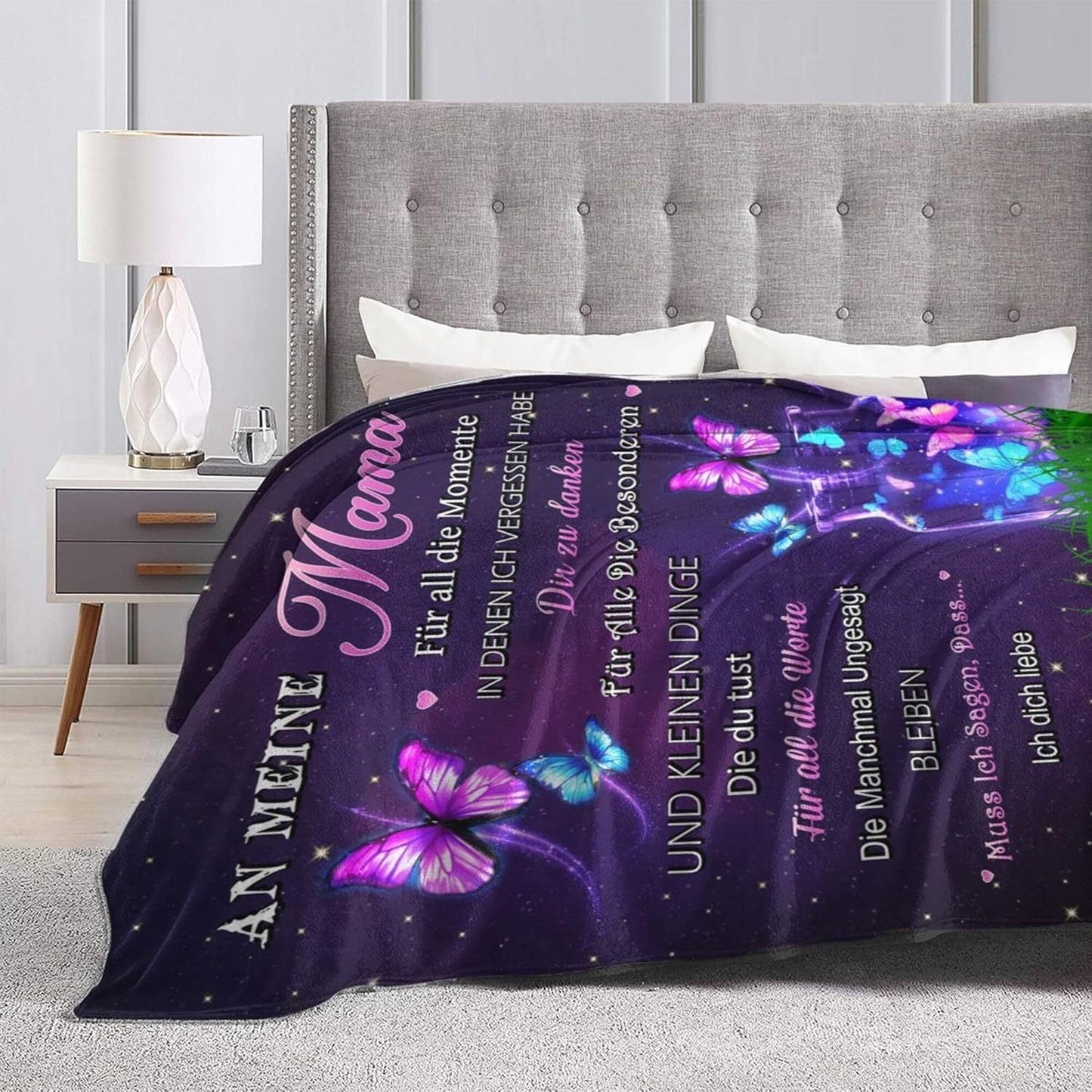 Soft Fleece Cozy Throw Blanket: Beautiful Digital Print, Ideal Gift for Mom on Any Occasion