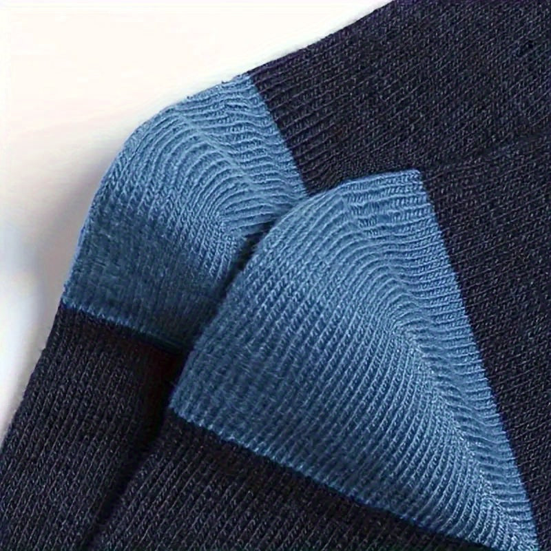 20/50pcs Men's Breathable Crew Socks - Moisture-Wicking, Trendy Sport & Casual Wear