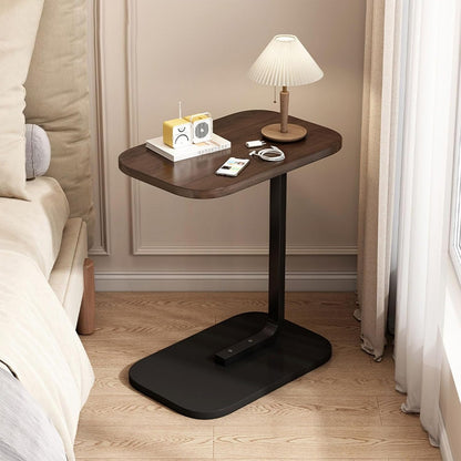 Elegant and luxurious 1pc C-Shaped Side Table, perfect as an end table, sofa side table, or small coffee table. This high-end piece also functions as a side cabinet, mobile bedside shelf, or mini balcony table.