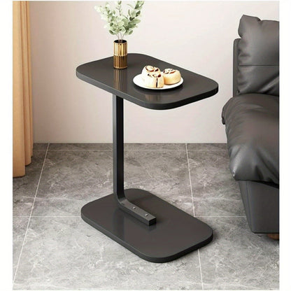 Elegant and luxurious 1pc C-Shaped Side Table, perfect as an end table, sofa side table, or small coffee table. This high-end piece also functions as a side cabinet, mobile bedside shelf, or mini balcony table.