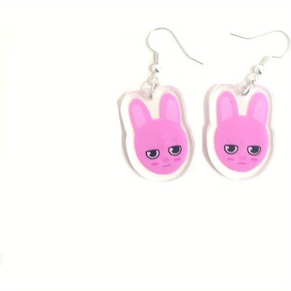 Korean Pop SKZOO Animal-themed Earrings as a Birthday Gift for Hyunjin, Felix, Banchan, Lee Know