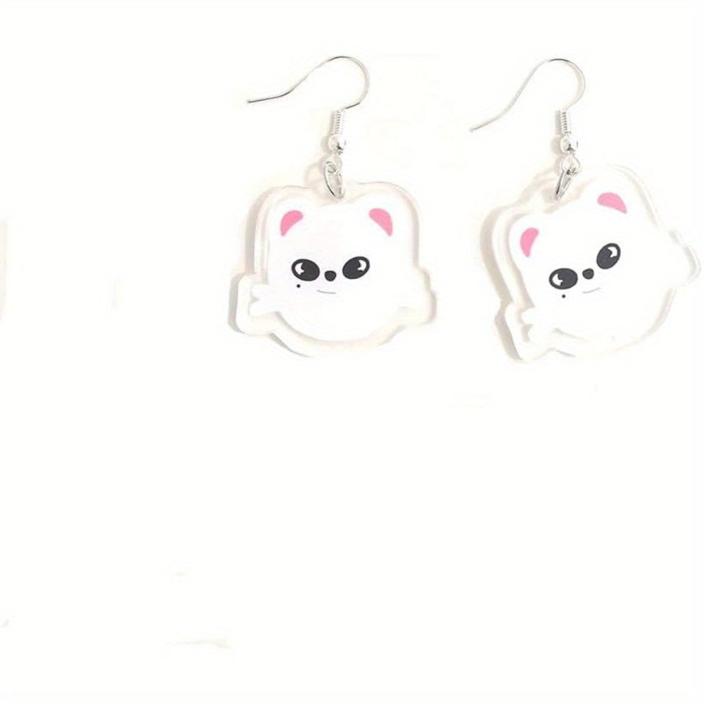 Korean Pop SKZOO Animal-themed Earrings as a Birthday Gift for Hyunjin, Felix, Banchan, Lee Know