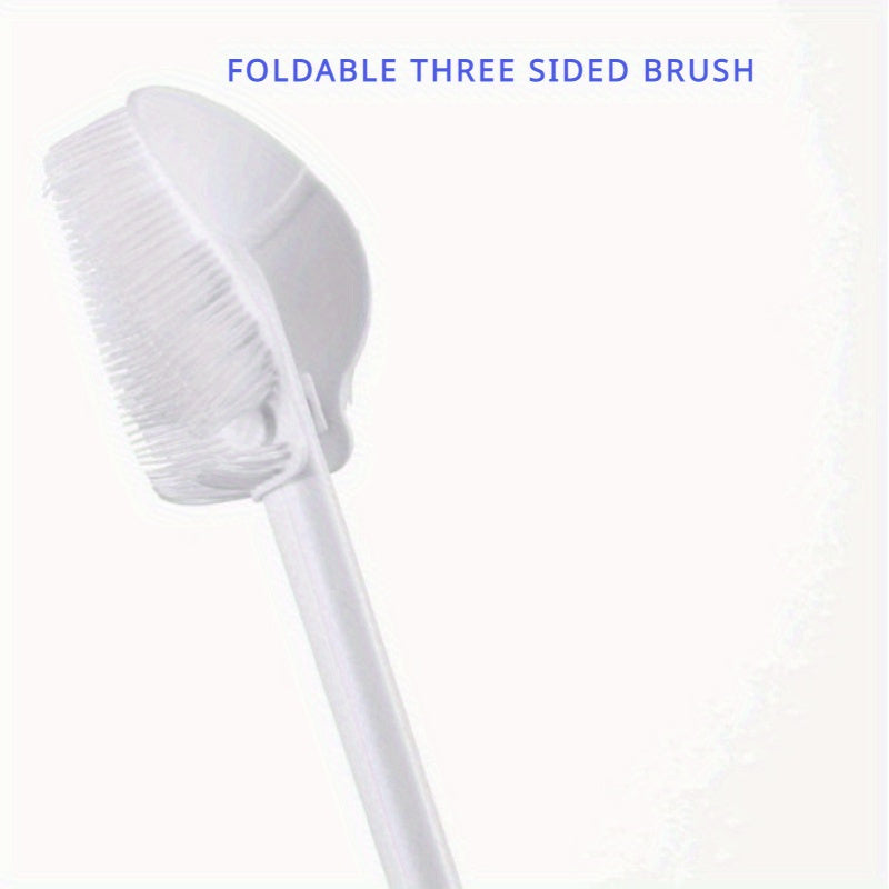 Long-handled silicone brush with 360° rotation - perfect for kitchen and restaurant cup cleaning, ensuring no missed spots. Durable and reusable.