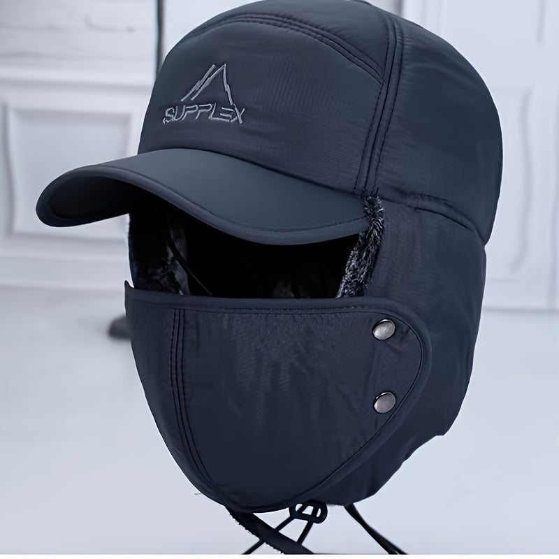 Stay warm and protected this winter with our Thermal Hat featuring Ear Flaps and a Detachable Face Mask. Designed to be windproof, it is the ideal accessory for skiing, skating, and mountain biking.