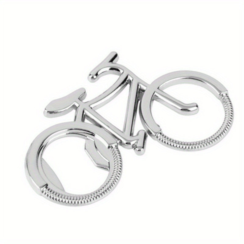 1pc Stainless Steel Bike Shape Bottle Opener – Ideal for Beer, Wine, and Juice, Great for Kitchen or as a Gift for Birthdays or Weddings.