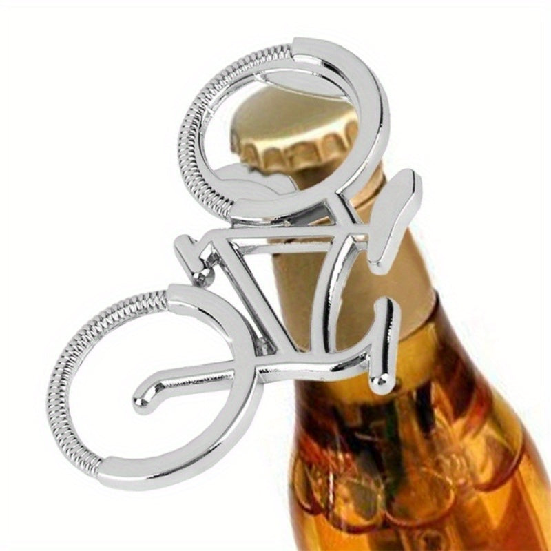 1pc Stainless Steel Bike Shape Bottle Opener – Ideal for Beer, Wine, and Juice, Great for Kitchen or as a Gift for Birthdays or Weddings.