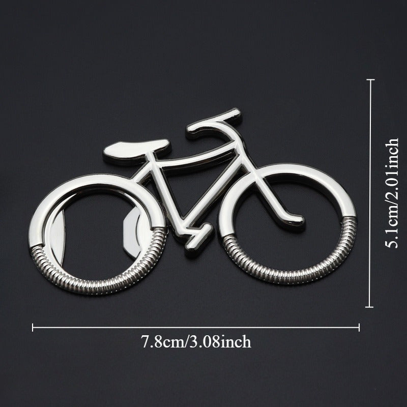 1pc Stainless Steel Bike Shape Bottle Opener – Ideal for Beer, Wine, and Juice, Great for Kitchen or as a Gift for Birthdays or Weddings.